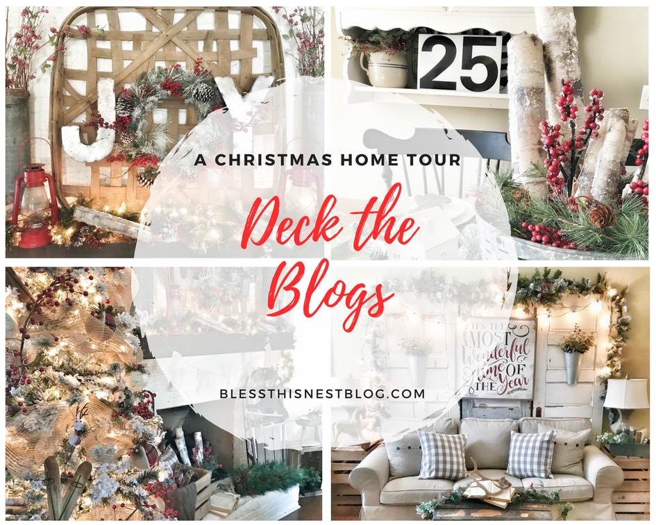 Christmas home tour deck the blogs