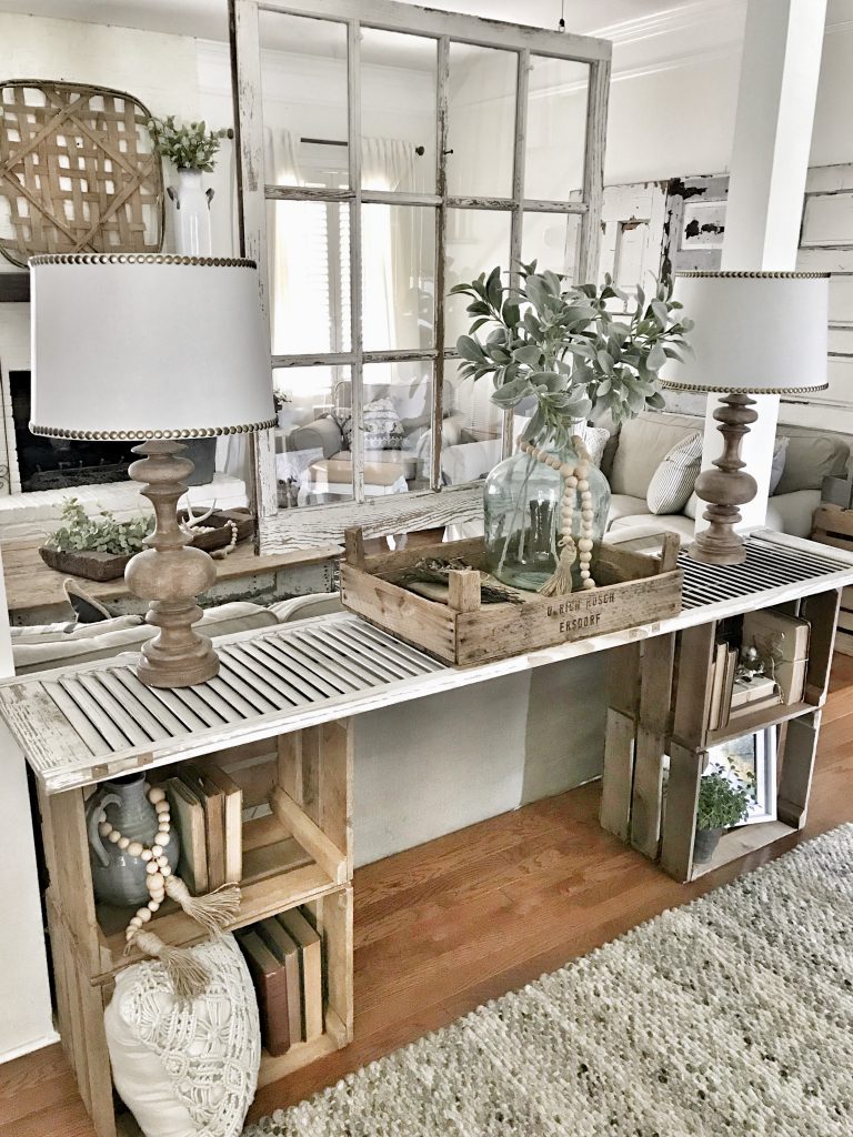 farmhouse diy console table