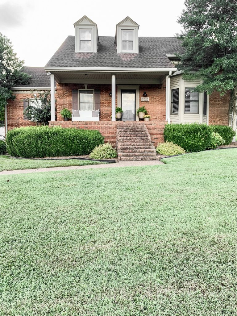 house with porch reveal