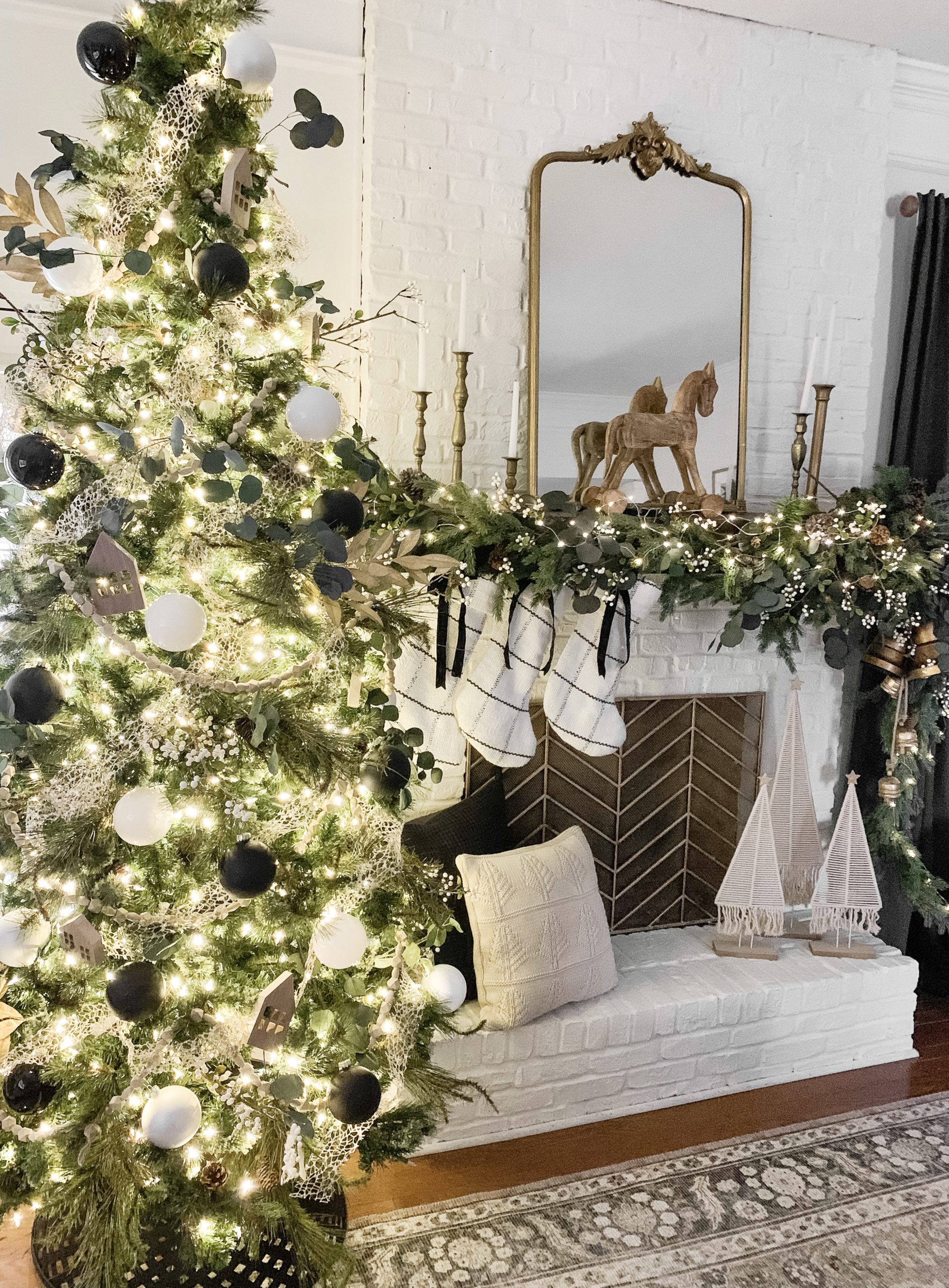 Cozy Neutral Christmas Living Room Tour | Bless This Nest