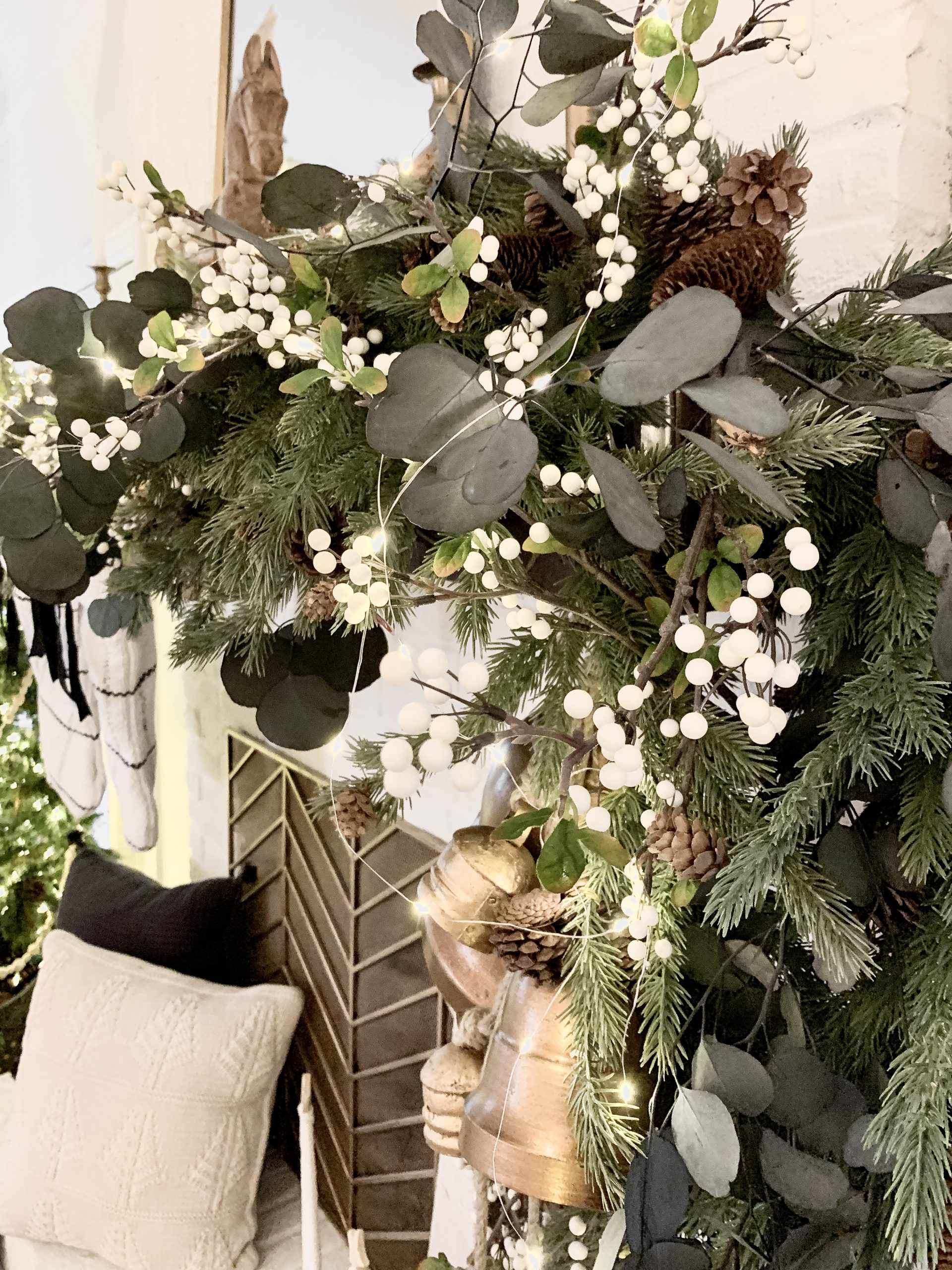 Cozy Neutral Christmas Living Room Tour | Bless This Nest