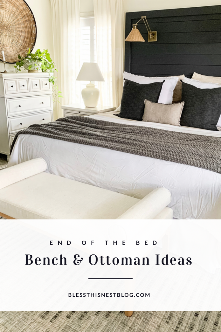 End of The Bed Bench Ideas for Under $300 | Bless This Nest