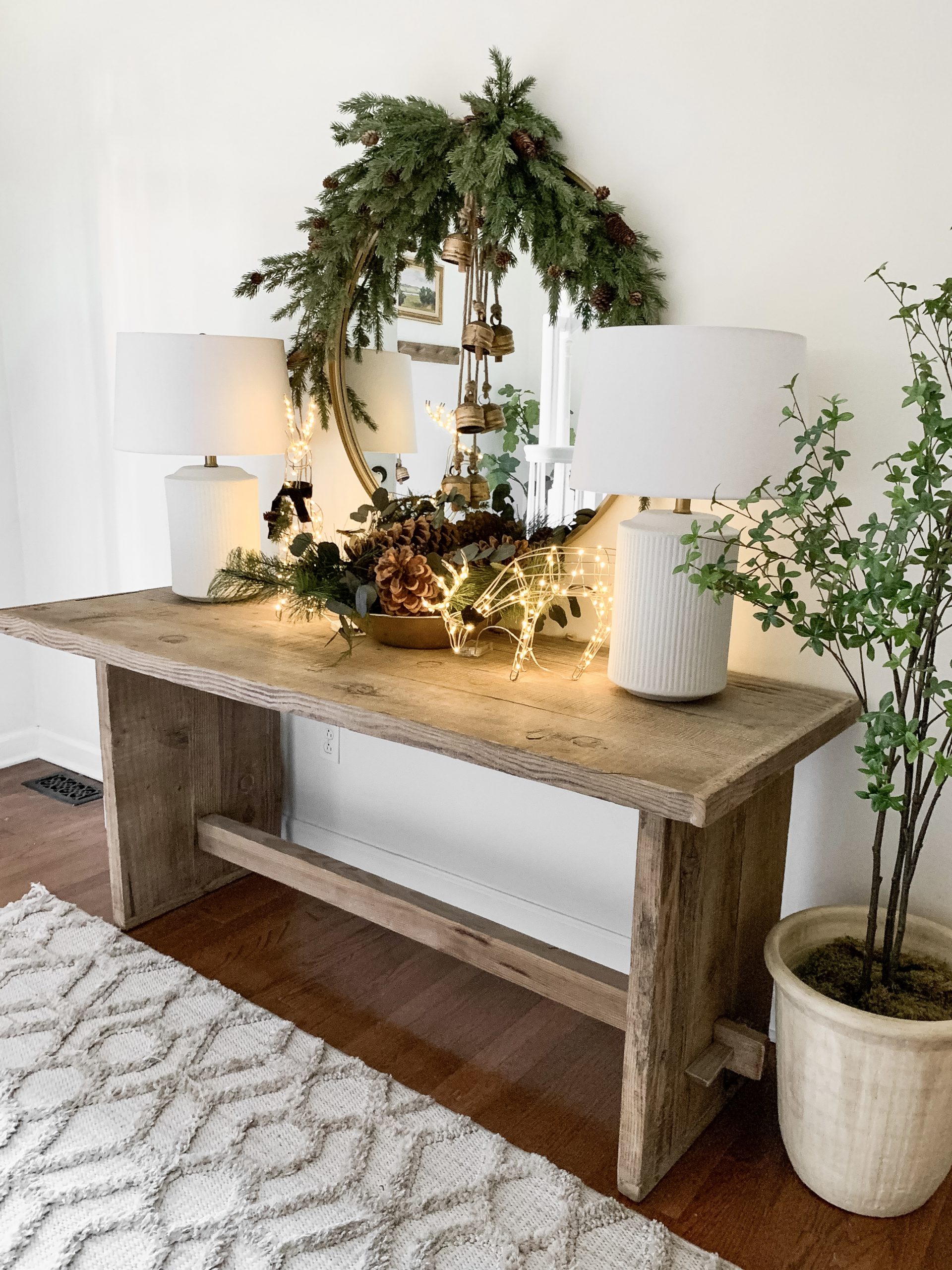 How To Add Garland To Your Mirror | Bless This Nest