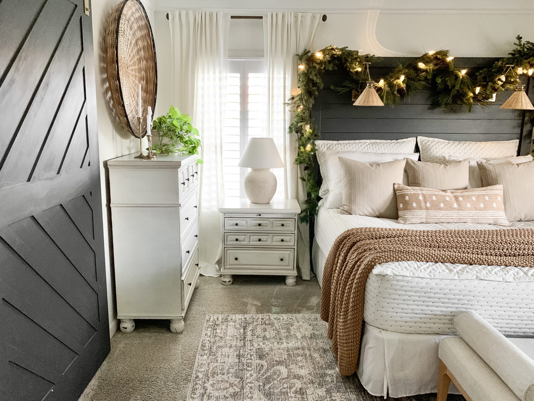 3 Simple Christmas Decor Ideas For Your Bedroom | Bless This Nest