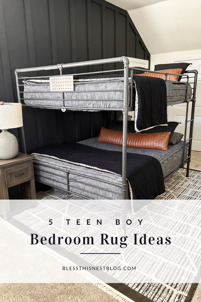 5 Teen Boy Bedroom Rug Ideas | Bless This Nest