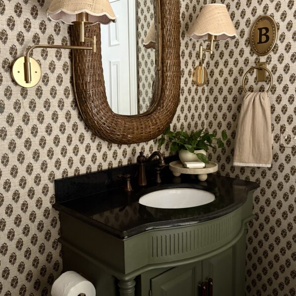 Cozy Cottage Half Bath Makeover on a Budget